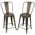 Carolina Cottage 24 in. Adeline Counter Stool, Antique Copper TH-1001-24F ACOP